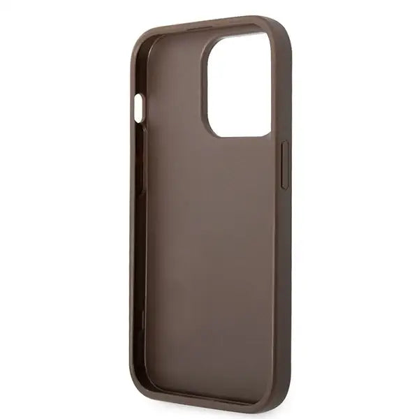 Guess GUHCP15X4GMGBR iPhone 15 Pro Max 6.7’’ brown/brown hardcase 4G Big Metal Logo - Cell phone cases