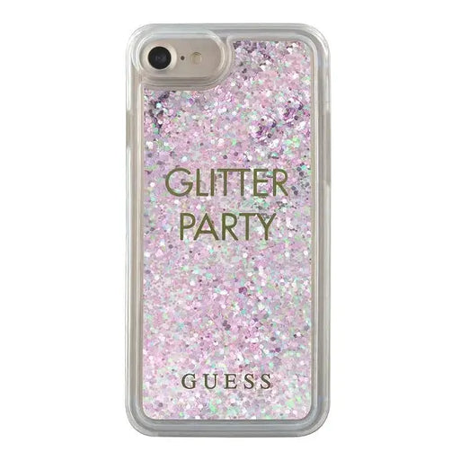 Guess GUHCP7GLUQPU iPhone 6/7/8 /SE 2020 / SE 2022 purple/purple hard case Liquid Glitter Party - Cell phone cases