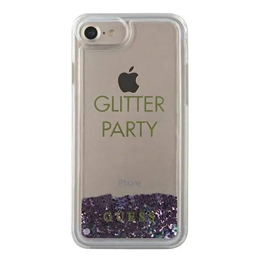 Guess GUHCP7GLUQPU iPhone 6/7/8 /SE 2020 / SE 2022 purple/purple hard case Liquid Glitter Party - Cell phone cases