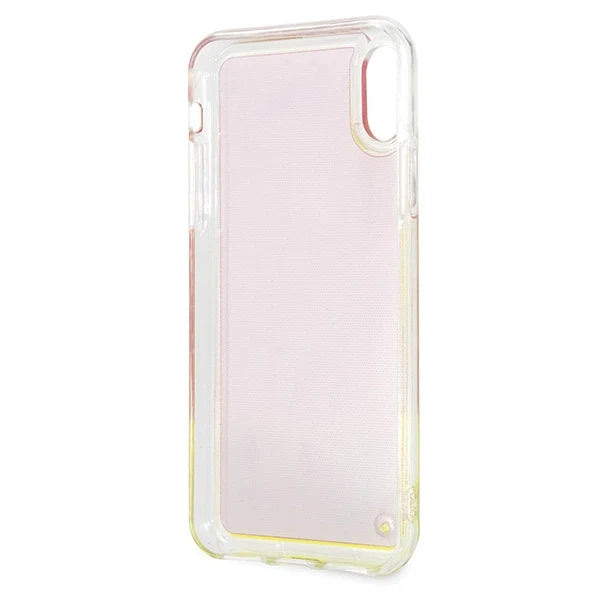 Guess GUHCPXGLCPI iPhone X/Xs różowy /pink hard case California Glow in the dark - Cell phone cases