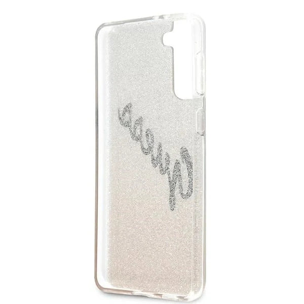 Guess GUHCS21MPCUGLSGO S21+ G996 złoty/gold hardcase Glitter Gradient Script - Cell phone cases and covers<<<HurtelXML