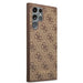 Guess GUHCS22LG4GFBR S22 Ultra S908 brązowy/brown hard case 4G Metal Gold Logo - Cell phone cases and covers<<<HurtelXML