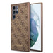 Guess GUHCS22LG4GFBR S22 Ultra S908 brązowy/brown hard case 4G Metal Gold Logo - Cell phone cases and covers<<<HurtelXML