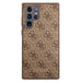 Guess GUHCS22LG4GFBR S22 Ultra S908 brązowy/brown hard case 4G Metal Gold Logo - Cell phone cases and covers<<<HurtelXML
