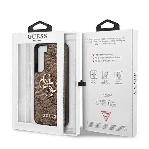 Guess GUHCS22S4GMGBR S901 S22 brązowy/brown hardcase 4G Big Metal Logo - Cell phone cases and covers<<<HurtelXML
