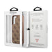Guess GUHCS22SG4GFBR S22 S901 brązowy/brown hard case 4G Metal Gold Logo - Cell phone cases and covers<<<HurtelXML