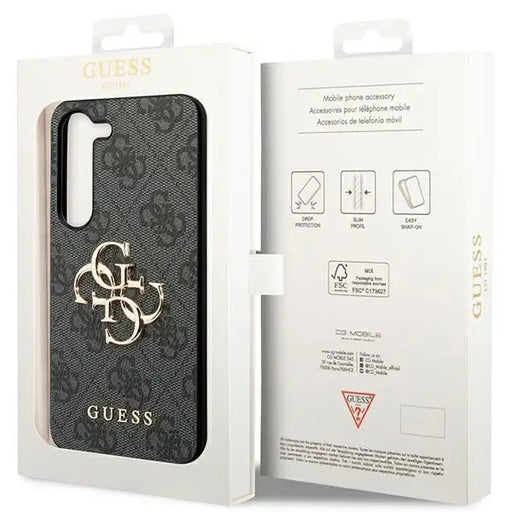Guess GUHCS23FE4GMGGR S23 FE S711 gray/gray hardcase 4G Big Metal Logo - Cell phone cases and covers<<<HurtelXML
