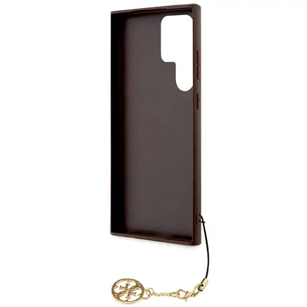 Guess GUHCS23LGF4GBR S23 Ultra S918 brown/brown hardcase 4G Charms Collection - Cell phone cases and covers<<<HurtelXML
