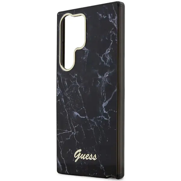 Guess GUHCS23LPCUMAK S23 Ultra S918 black/black hardcase Marble - Cell phone cases and covers<<<HurtelXML