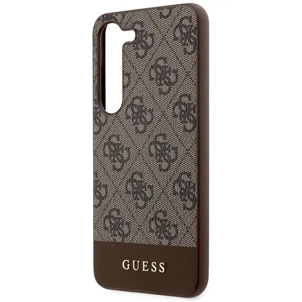 Guess GUHCS23MG4GLBR S23+ S916 brown/brown hardcase 4G Stripe Collection - Cell phone cases and covers<<<HurtelXML