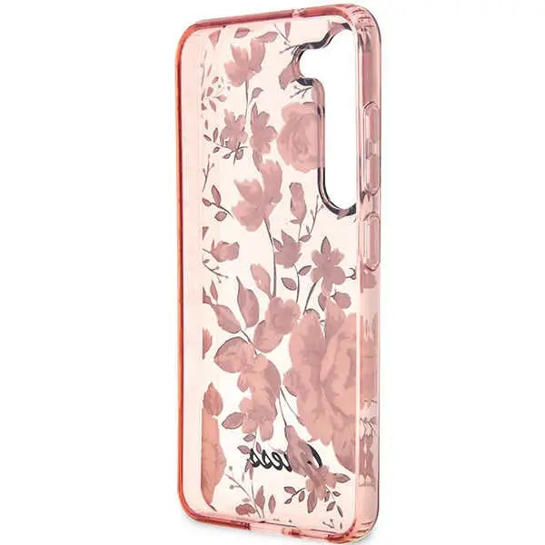 Guess GUHCS23MHCFWSP S23+ S916 pink/pink hardcase Flower Collection - Cell phone cases and covers<<<HurtelXML