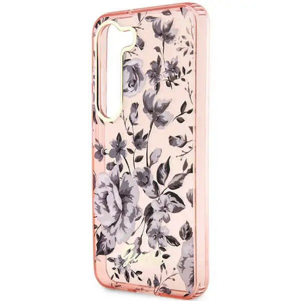Guess GUHCS23MHCFWSP S23+ S916 pink/pink hardcase Flower Collection - Cell phone cases and covers<<<HurtelXML