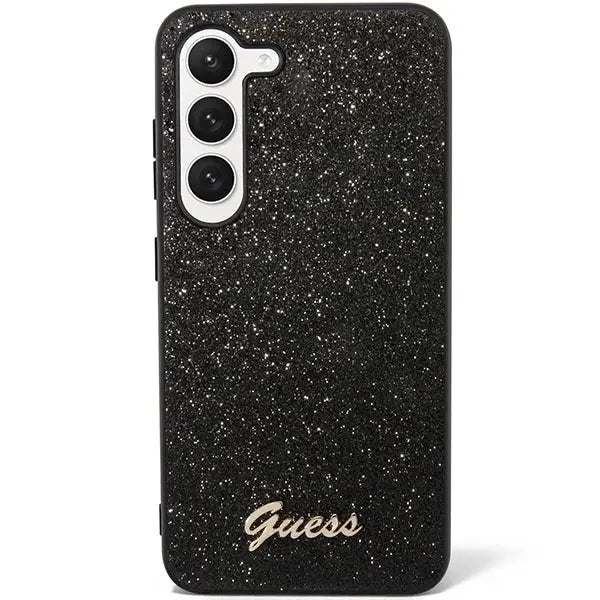 Guess GUHCS23MHGGSHK S23+ S916 black/black hard case Glitter Script - Cell phone cases and covers<<<HurtelXML