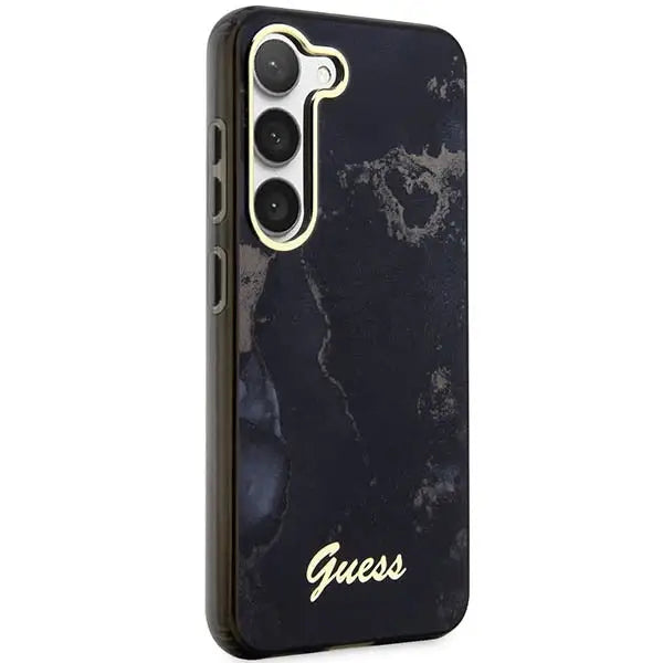 Guess GUHCS23MHTMRSK S23+ S916 black/black hardcase Golden Marble Collection - Cell phone cases and covers<<<HurtelXML