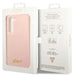 Guess GUHCS23MLSLMGPP S23+ S916 pink/pink hardcase Silicone Script Metal Logo - Cell phone cases and covers<<<HurtelXML
