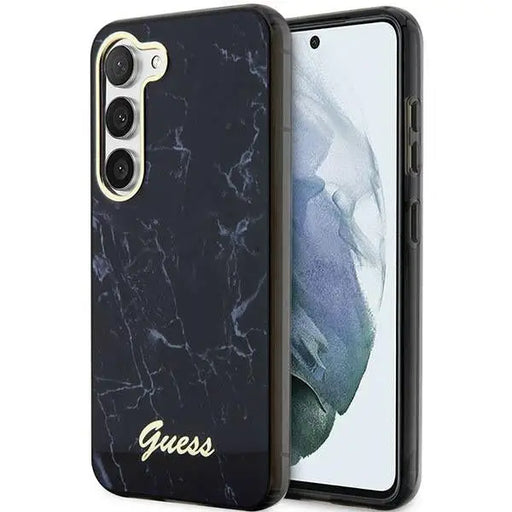 Guess GUHCS23MPCUMAK S23 +S916 black/black hardcase Marble - Cell phone cases and covers<<<HurtelXML