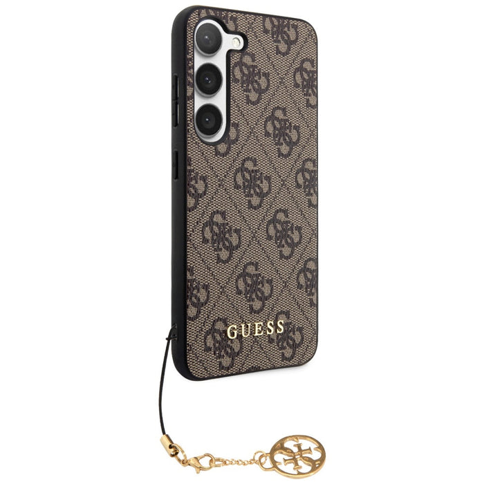Guess GUHCS23SGF4GBR S23 S911 brown/brown hardcase 4G Charms Collection - Cell phone cases and covers<<<HurtelXML