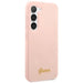 Guess GUHCS23SLSLMGPP S23 S911 pink/pink hardcase Silicone Script Metal Logo - Cell phone cases and covers<<<HurtelXML