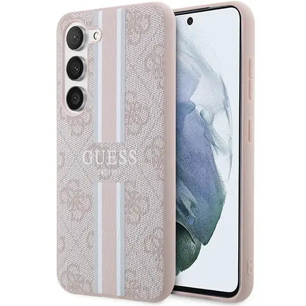 Guess GUHCS23SP4RPSP S23 S911 pink/pink hardcase 4G Printed Stripe - Cell phone cases and covers<<<HurtelXML