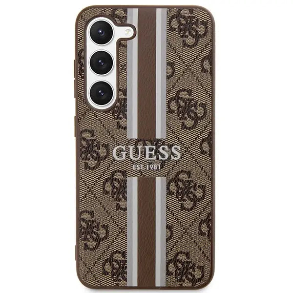 Guess GUHCS23SP4RPSW S23 S911 brown/brown hardcase 4G Printed Stripe - Cell phone cases and covers<<<HurtelXML