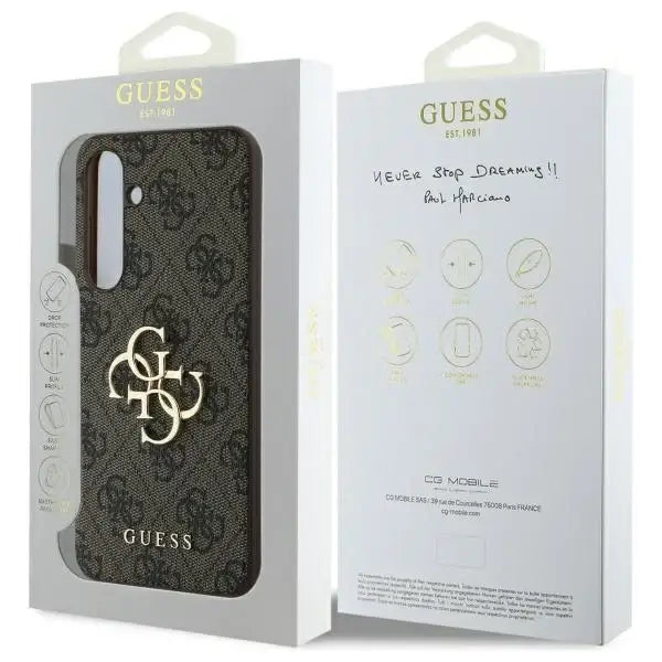 Guess GUHCS24FE4GMGBR S24 FE S721 brown/brown hardcase 4G Big Metal Logo - Cell phone cases and covers<<<HurtelXML