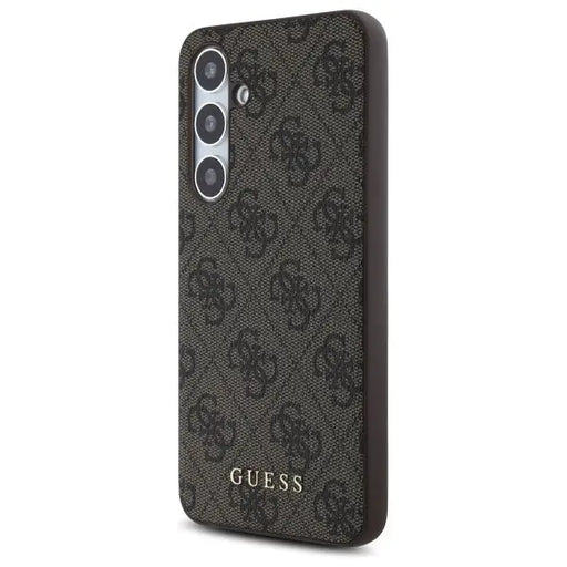 Guess GUHCS24FEG4GFBR S24 FE S721 brown/brown hardcase 4G Metal Gold Logo - Cell phone cases and covers<<<HurtelXML