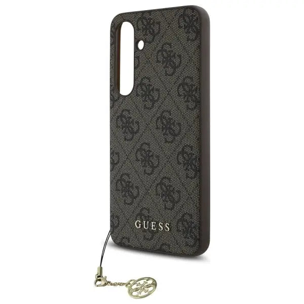 Guess GUHCS24FEGF4GBR S24 FE S721 brown/brown hardcase 4G Charms Collection - Cell phone cases and covers<<<HurtelXML