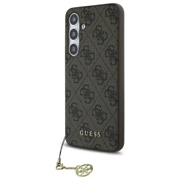 Guess GUHCS24FEGF4GBR S24 FE S721 brown/brown hardcase 4G Charms Collection - Cell phone cases and covers<<<HurtelXML