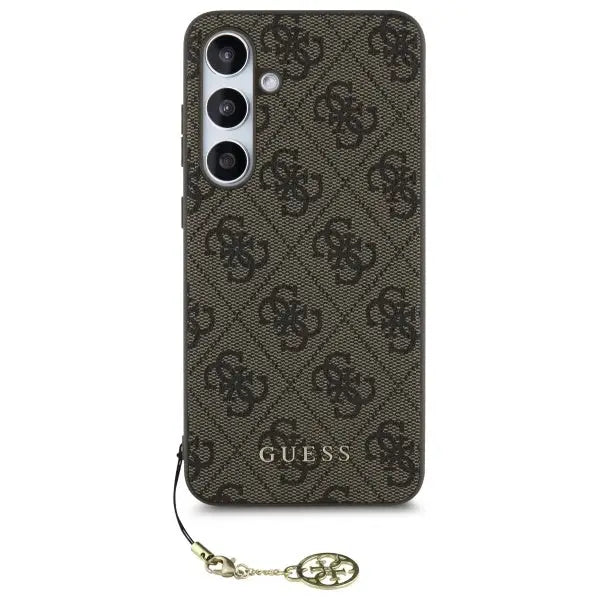 Guess GUHCS24FEGF4GBR S24 FE S721 brown/brown hardcase 4G Charms Collection - Cell phone cases and covers<<<HurtelXML