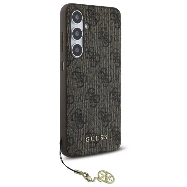 Guess GUHCS24FEGF4GBR S24 FE S721 brown/brown hardcase 4G Charms Collection - Cell phone cases and covers<<<HurtelXML