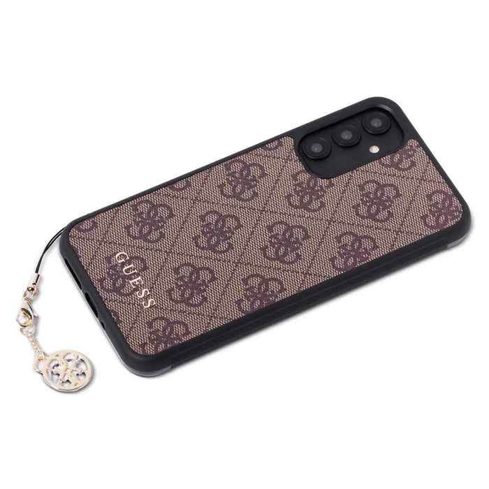 Guess GUHCSA34GF4GBR A34 5G A346 brown/brown hardcase 4G Charms Collection - Cell phone cases and covers<<<HurtelXML