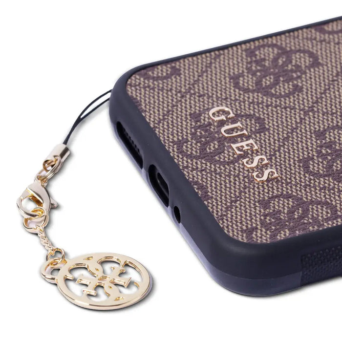Guess GUHCSA34GF4GBR A34 5G A346 brown/brown hardcase 4G Charms Collection - Cell phone cases and covers<<<HurtelXML