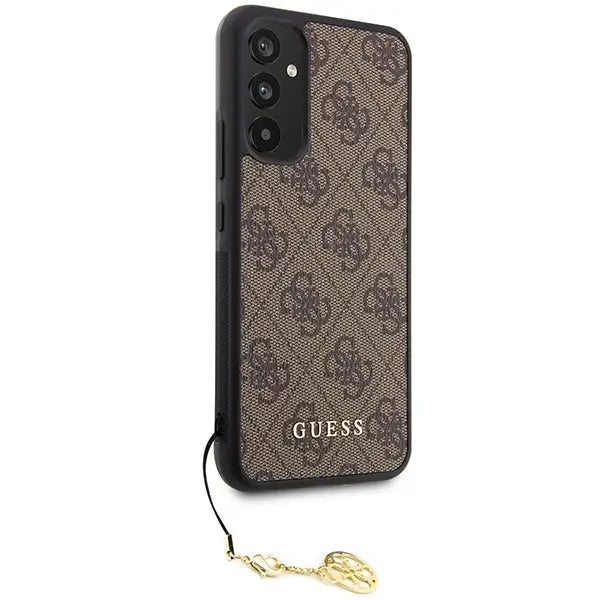 Guess GUHCSA34GF4GBR A34 5G A346 brown/brown hardcase 4G Charms Collection - Cell phone cases and covers<<<HurtelXML