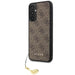 Guess GUHCSA34GF4GBR A34 5G A346 brown/brown hardcase 4G Charms Collection - Cell phone cases and covers<<<HurtelXML