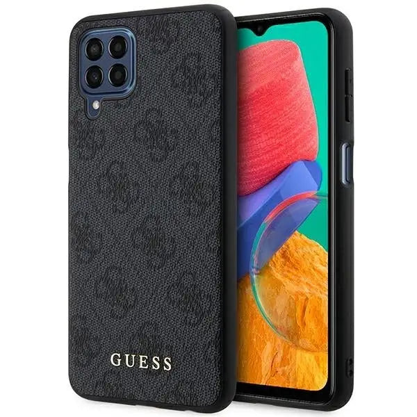 Guess GUHCSM33G4GFGR M33 5G M336 grey/grey hard case 4G Metal Gold Logo - Cell phone cases and covers<<<HurtelXML