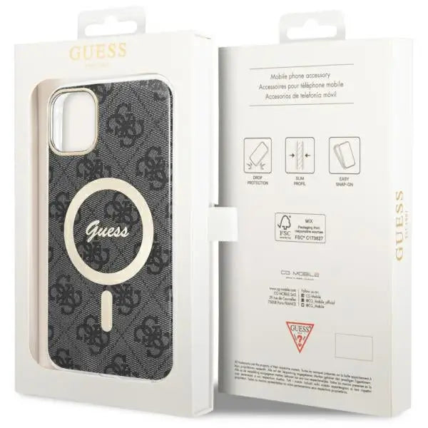 Guess GUHMN61H4STK iPhone 11 6.1’’ black/black hardcase 4G MagSafe - Cell phone cases and covers<<<HurtelXML