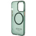 Guess GUHMP13LHTCMA iPhone 13 Pro / 13 6.1’’ green/khaki hard case Gold Outline Translucent MagSafe - Cell phone cases