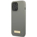 Guess GUHMP13LSPLG iPhone 13 Pro / 13 6.1’’ grey/grey hard case Silicone Logo Plate MagSafe - Cell phone cases