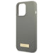 Guess GUHMP13LSPLG iPhone 13 Pro / 13 6.1’’ grey/grey hard case Silicone Logo Plate MagSafe - Cell phone cases