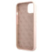 Guess GUHMP13MLSLMGLP iPhone 13 6.1’’ light pink/light pink hardcase Silicone Script Gold Logo Magsafe - Cell phone