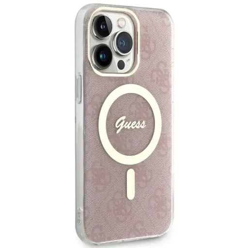 Guess GUHMP13XH4STP iPhone 13 Pro Max 6.7’’ pink/pink hardcase 4G MagSafe - Cell phone cases and covers<<<HurtelXML