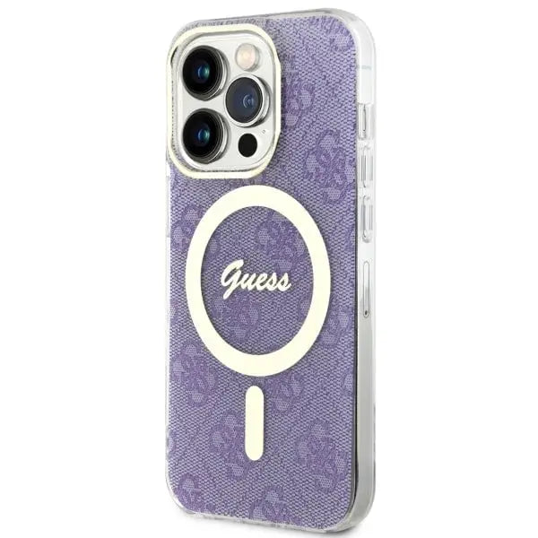 Guess GUHMP14LH4STU iPhone 14 Pro 6.1’’ purple/purple hardcase 4G MagSafe - Cell phone cases and covers<<<HurtelXML