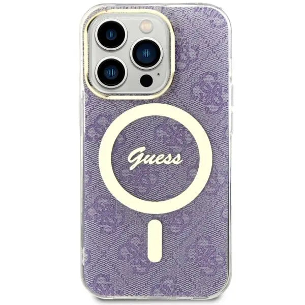Guess GUHMP14LH4STU iPhone 14 Pro 6.1’’ purple/purple hardcase 4G MagSafe - Cell phone cases and covers<<<HurtelXML