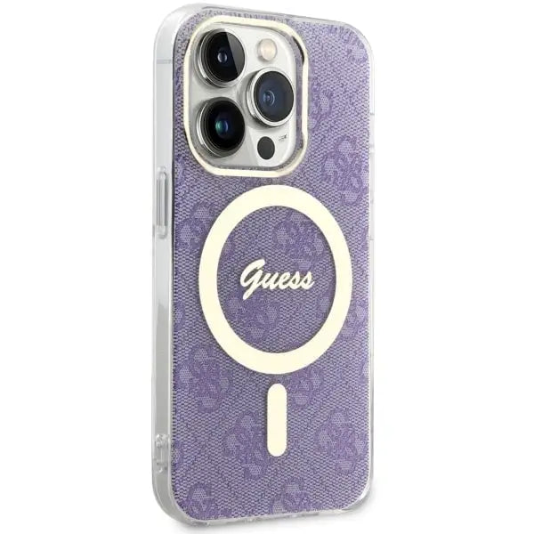 Guess GUHMP14LH4STU iPhone 14 Pro 6.1’’ purple/purple hardcase 4G MagSafe - Cell phone cases and covers<<<HurtelXML