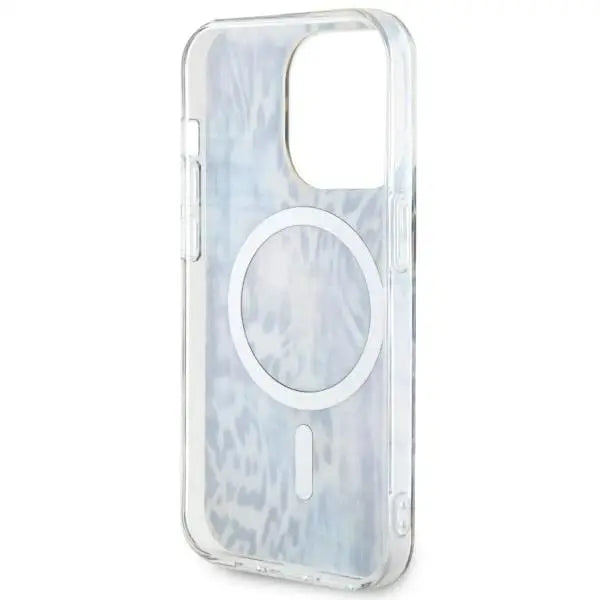 Guess GUHMP14LHLEOPWB iPhone 14 Pro 6.1’’ blue/blue hardcase Leopard MagSafe - Cell phone cases and covers<<<HurtelXML
