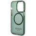 Guess GUHMP14LHTCMA iPhone 14 Pro 6.1’’ green/khaki hard case Gold Outline Translucent MagSafe - Cell phone cases
