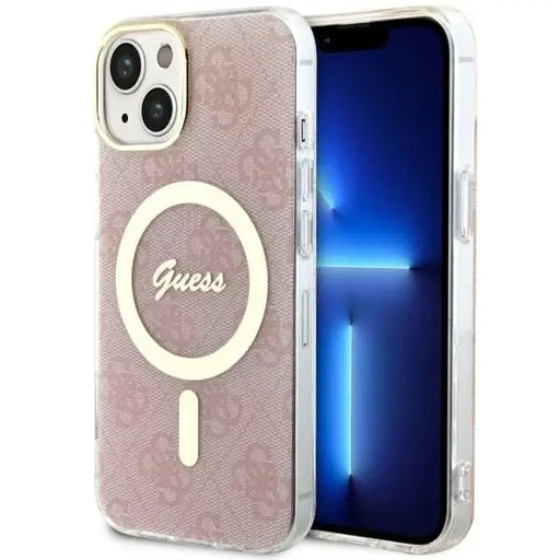 Guess GUHMP14MH4STP iPhone 14 Plus 6.7’’ pink/pink hardcase 4G MagSafe - Cell phone cases and covers<<<HurtelXML