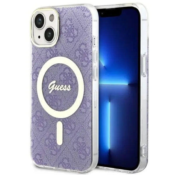 Guess GUHMP14MH4STU iPhone 14 Plus 6.7’’ purple/purple hardcase 4G MagSafe - Cell phone cases and covers<<<HurtelXML