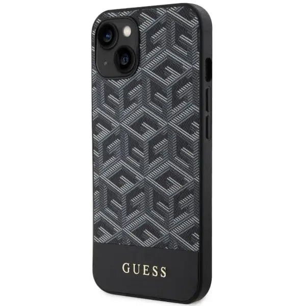 Guess GUHMP14MHGCFSEK iPhone 14 Plus 6.7’’ black/black hardcase GCube Stripes MagSafe - Cell phone cases