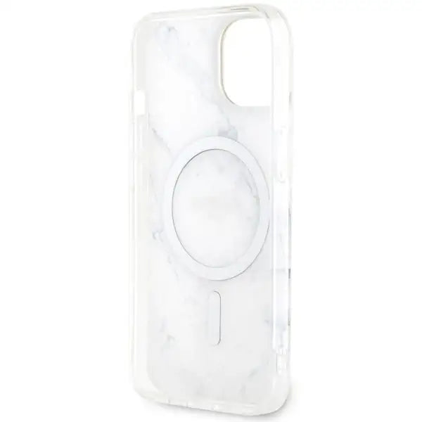 Guess GUHMP14MPCUMAH iPhone 14 Plus 6.7’’ white/white hardcase Marble MagSafe - Cell phone cases and covers<<<HurtelXML